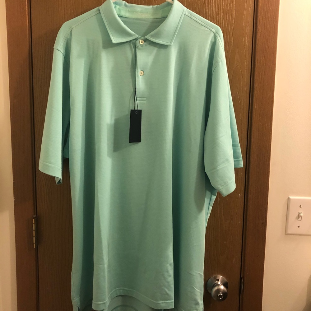 Fairway and Greene light blue golf polo